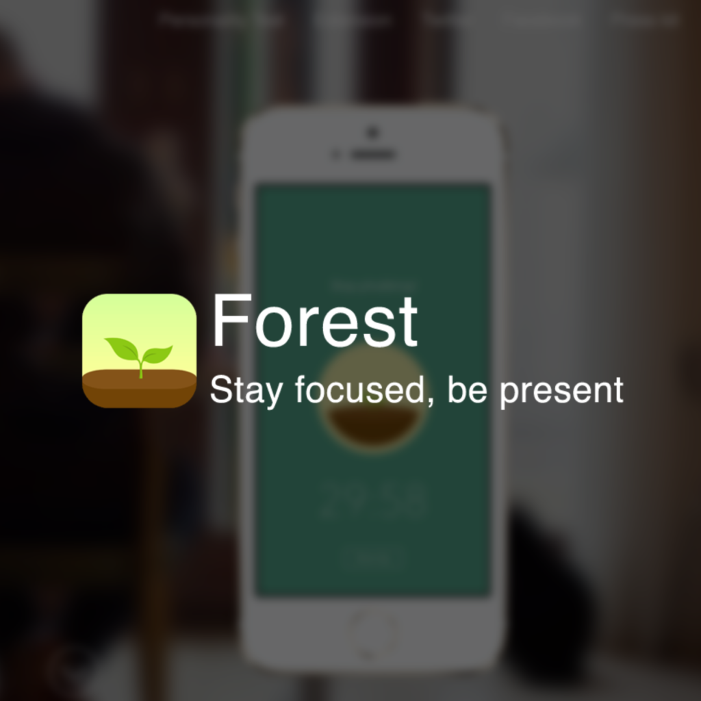 Forest Mobile app helps users stay focused and avoid distractions like social media and email. Talk about productivity Apps!