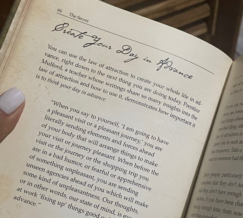 Ingrid reading a book