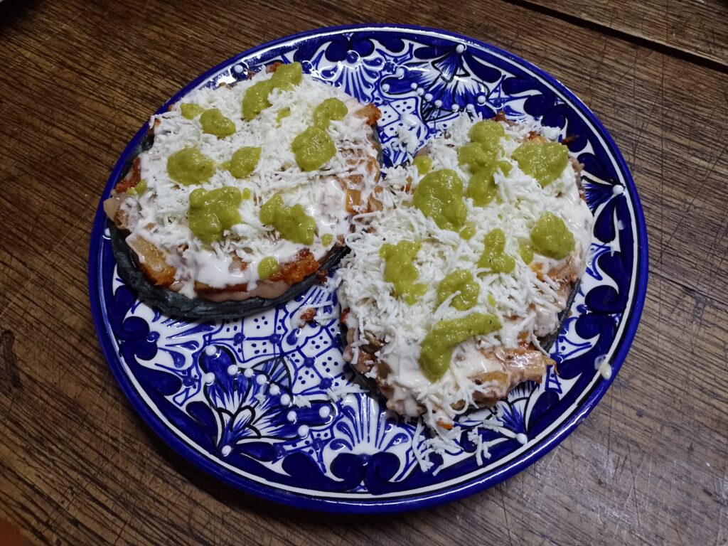 Cooking food at home in Mexico