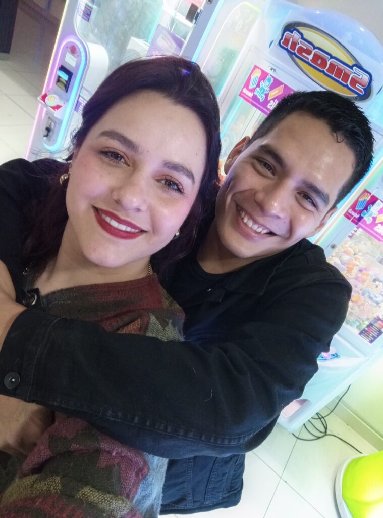 Maria and her boyfriend in Mexico