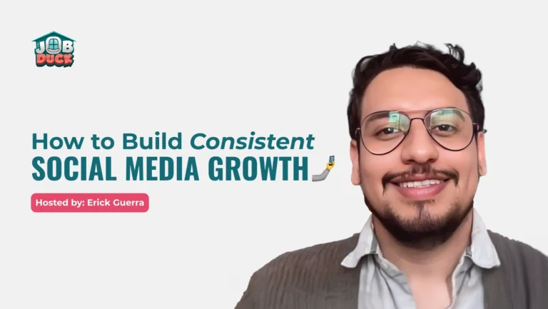 How to Build Consistent Social Media Growth - Webinar hosted by Erick Guerra